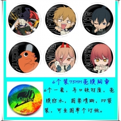 Chainsaw man Anime round Badge...