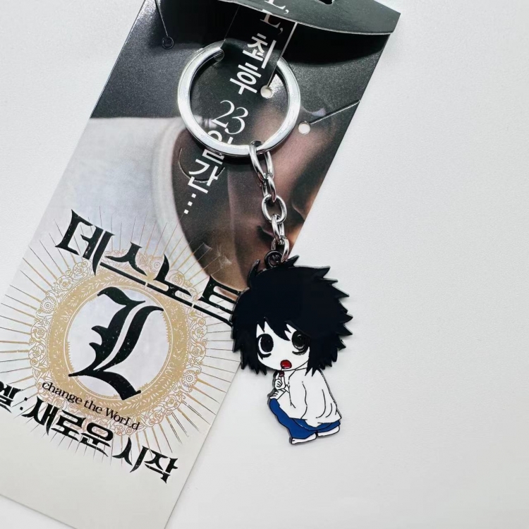 Death note Animation metal key chain pendant style A price for 5 pcs