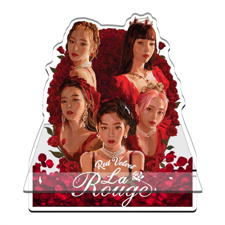 Red-Velvet Acrylic special-shaped Mobile phone holder Standing Plates 11x13cm