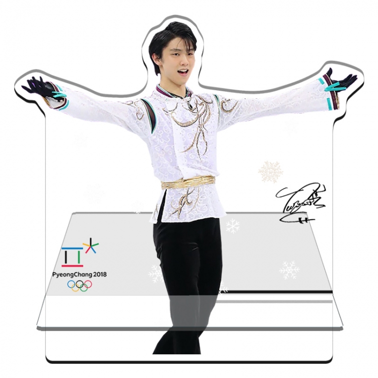 Hanyu-Yuzuru  Acrylic special-shaped Mobile phone holder Standing Plates 11x13cm