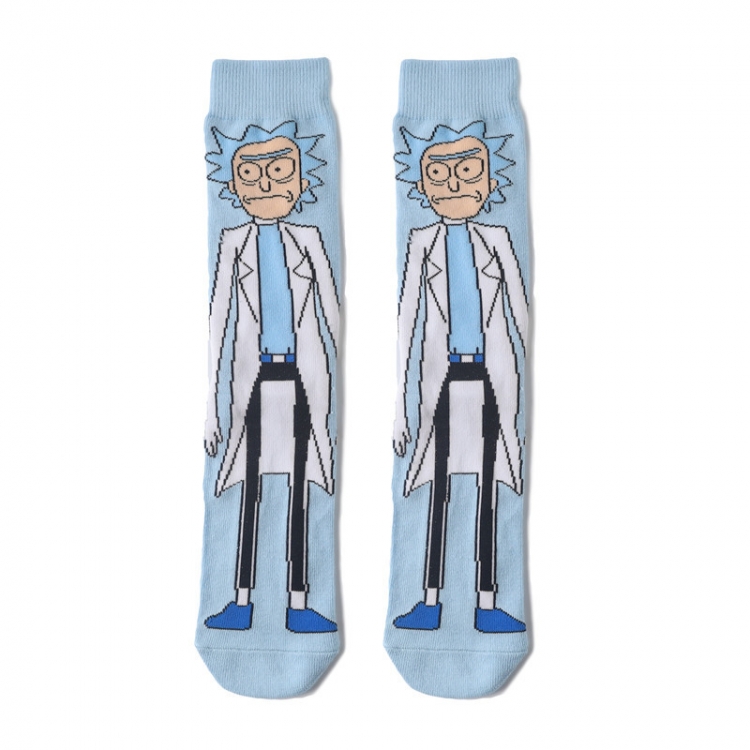 Rick and Morty Anime cartoon socks combed cotton neutral socks straight socks Price for 5 Pairs