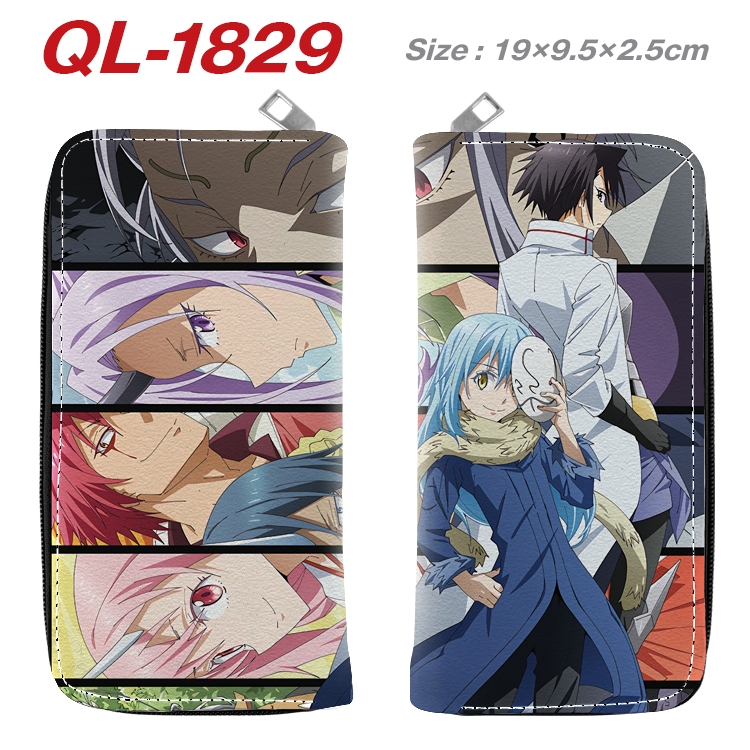That Time I Got Slim Animation perimeter long zipper wallet 19.5x9.5x2.5cm  QL-1829
