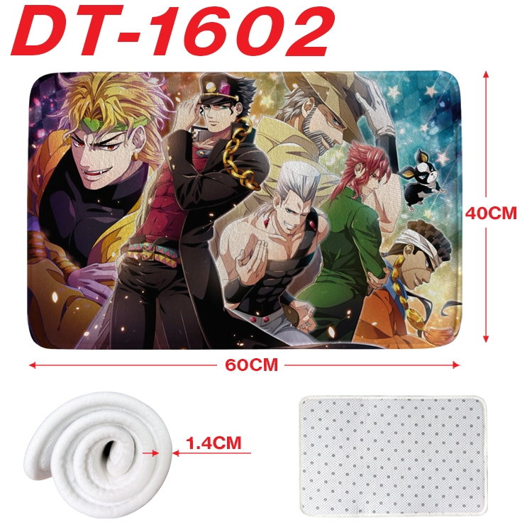 JoJos Bizarre Adventure Animation full-color carpet floor mat 40x60X1.4cm DT-1602