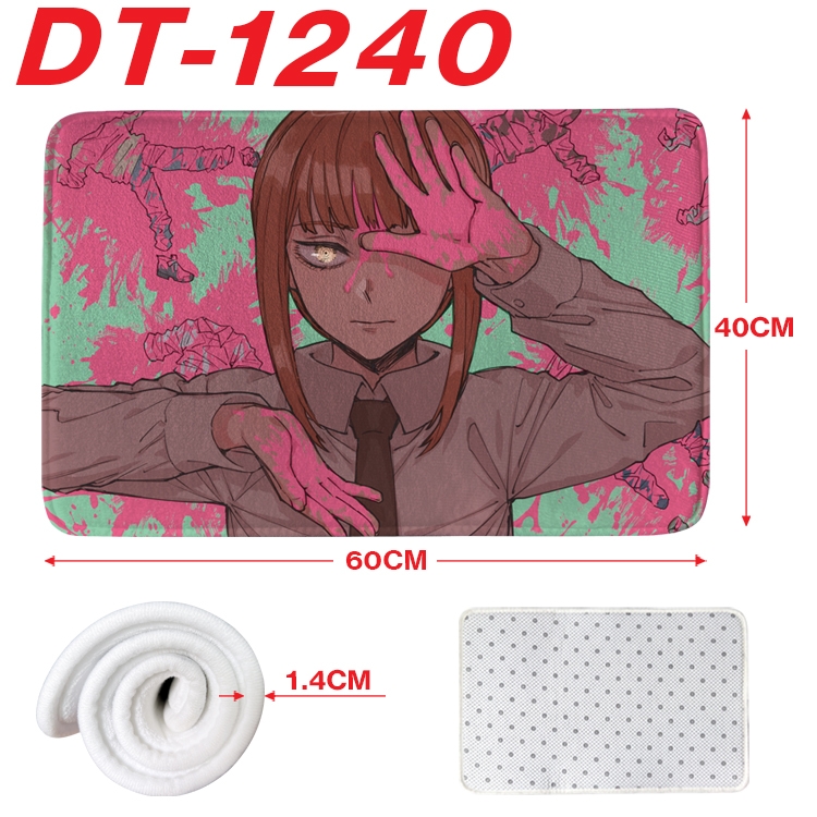 Chainsaw man Animation full-color carpet floor mat 40x60X1.4cm DT-1240