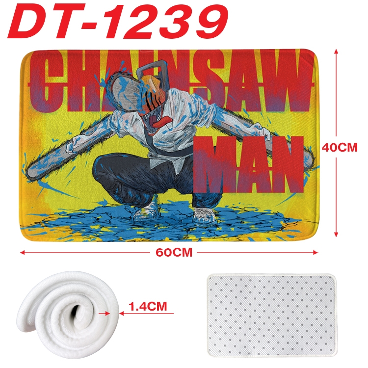 Chainsaw man Animation full-color carpet floor mat 40x60X1.4cm DT-1239