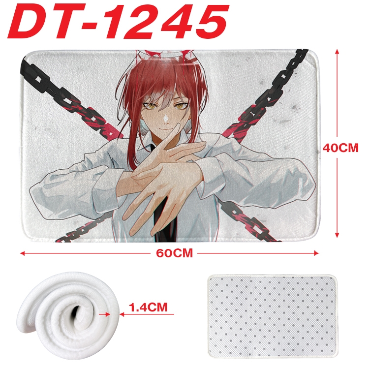 Chainsaw man Animation full-color carpet floor mat 40x60X1.4cm  DT-1245