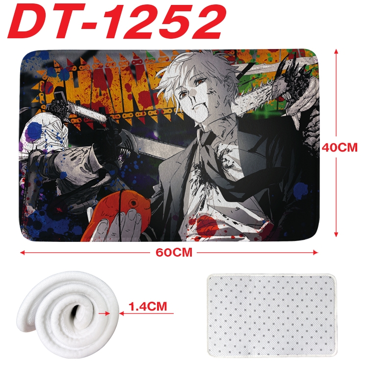 Chainsaw man Animation full-color carpet floor mat 40x60X1.4cm DT-1252