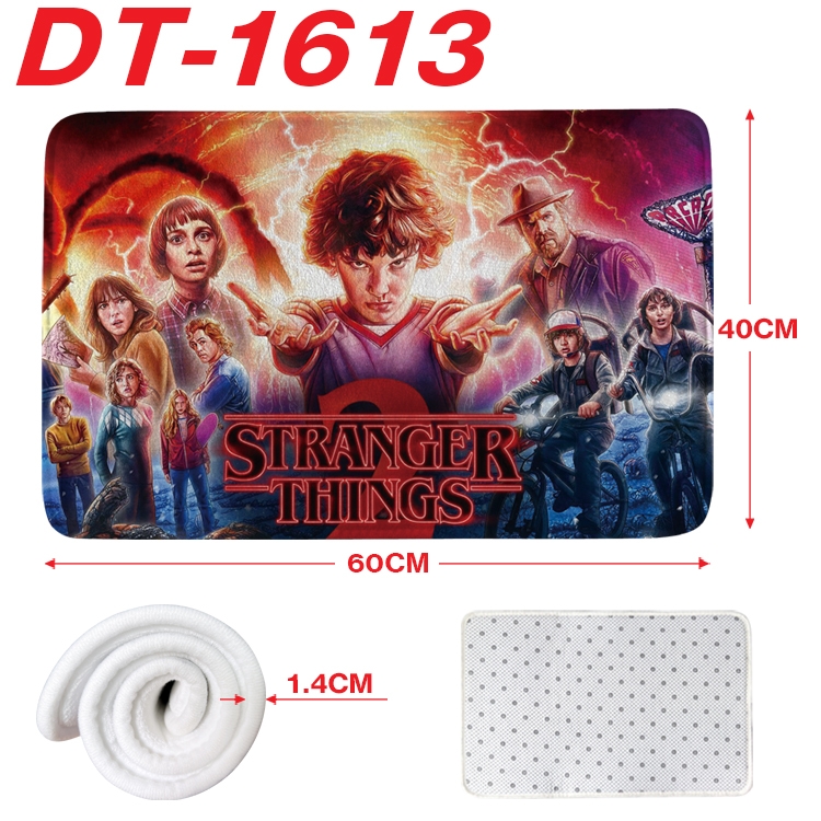 Stranger Things Animation full-color carpet floor mat 40x60X1.4cm DT-1613