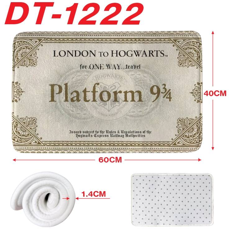Harry Potter Animation full-color carpet floor mat 40x60X1.4cm  DT-1222