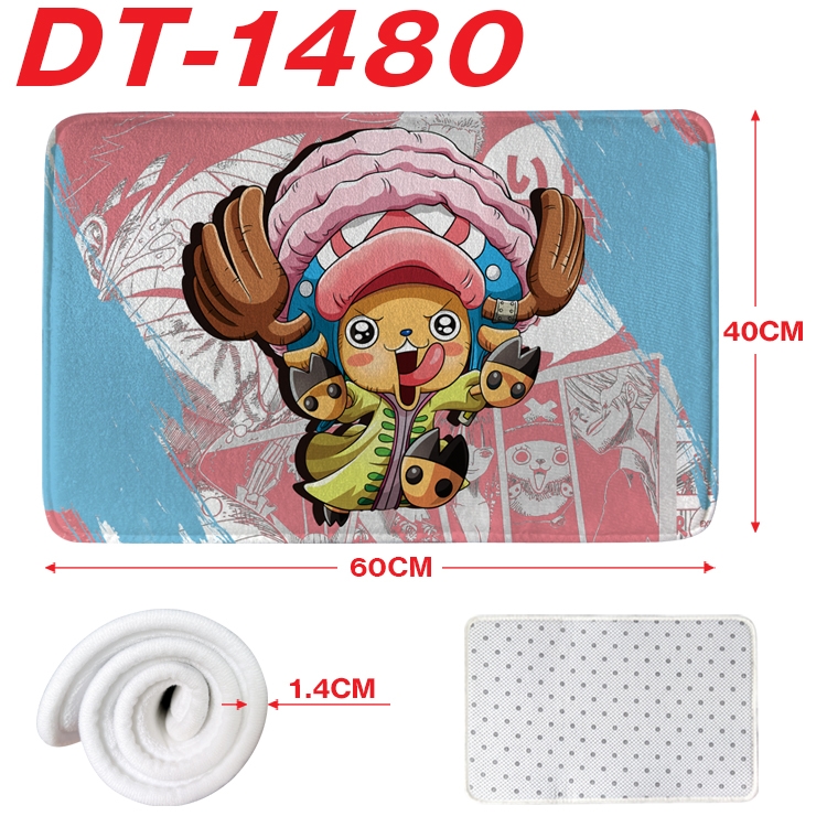 One Piece Animation full-color carpet floor mat 40x60X1.4cm DT-1480