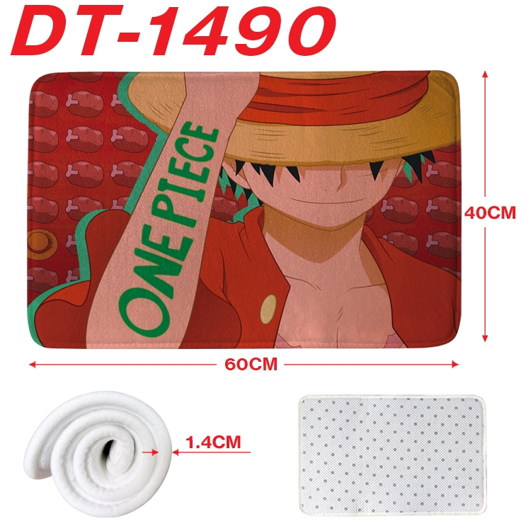 One Piece Animation full-color carpet floor mat 40x60X1.4cm  DT-1490