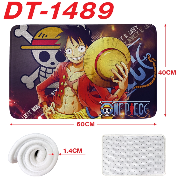 One Piece Animation full-color carpet floor mat 40x60X1.4cm DT-1489