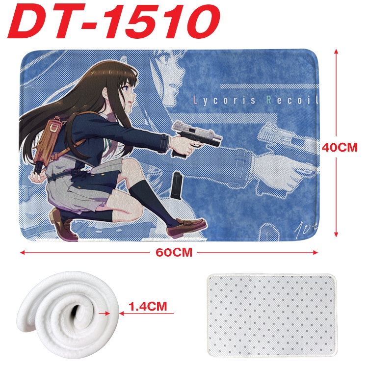 Lycoris Recoil Animation full-color carpet floor mat 40x60X1.4cm DT-1510