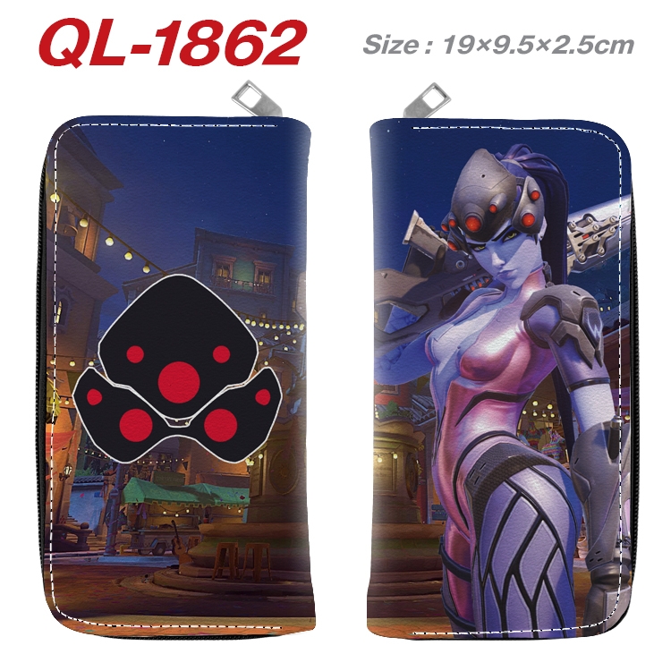 Overwatch Animation perimeter long zipper wallet 19.5x9.5x2.5cm QL-1862