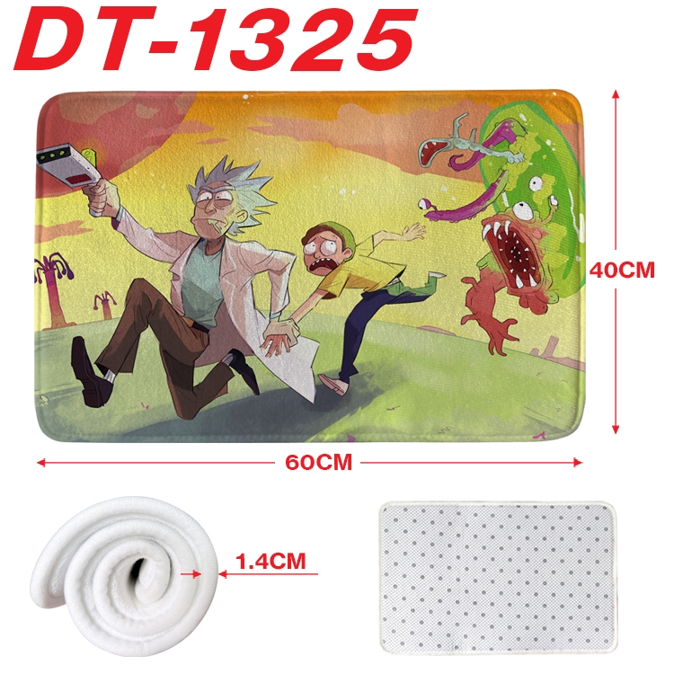 Rick and Morty Animation full-color carpet floor mat 40x60X1.4cm  DT-1325