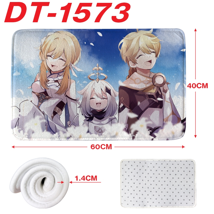 Genshin Impact Animation full-color carpet floor mat 40x60X1.4cm DT-1573