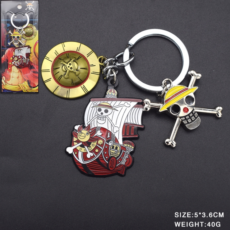 One Piece Animation cartoon series burning key chain schoolbag pendant