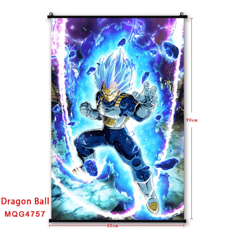 DRAGON BALL Anime black Plastic rod Cloth painting Wall Scroll 60X90CM MQG-4757