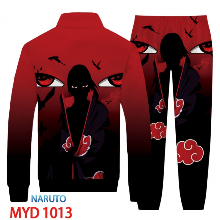 Naruto Anime peripheral long sleeved sweater sports suit from XS to 4XL MYD-1013