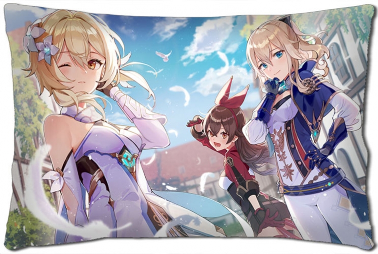 Genshin Impact Anime double-sided long throw pillow 40X60CM NO FILLING Y1-54