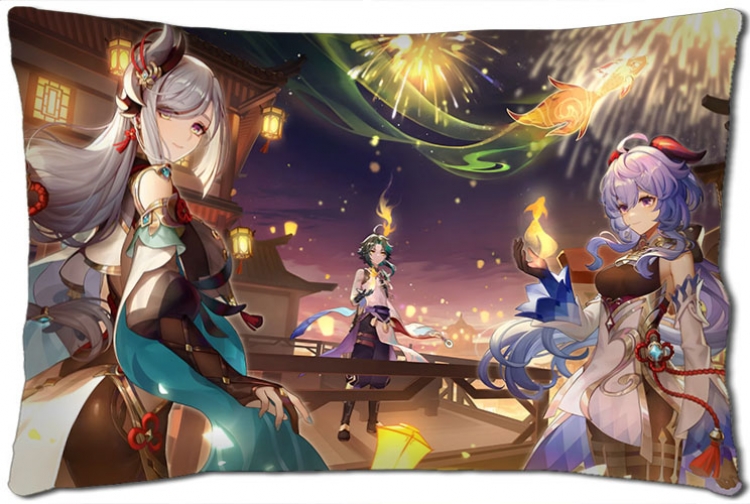 Genshin Impact Anime double-sided long throw pillow 40X60CM NO FILLING  Y1-387