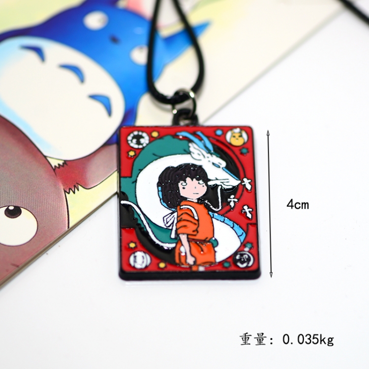 TOTORO Animation peripheral leather rope necklace pendant price for 5 pcs