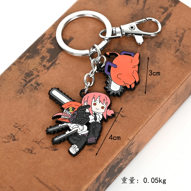 Chainsaw man Animation cartoon series burning key chain schoolbag pendant