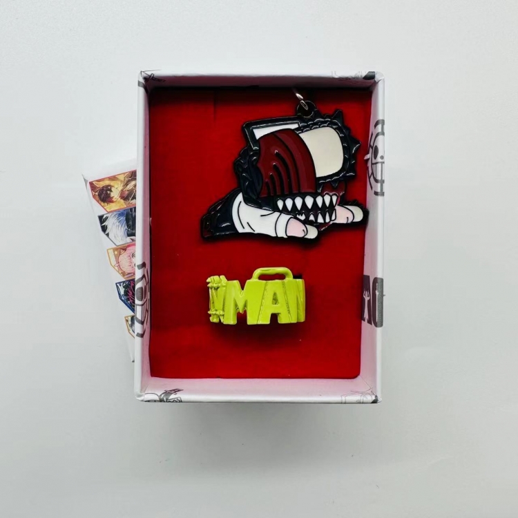 Chainsaw man Cartoon peripheral ring box 2 packs