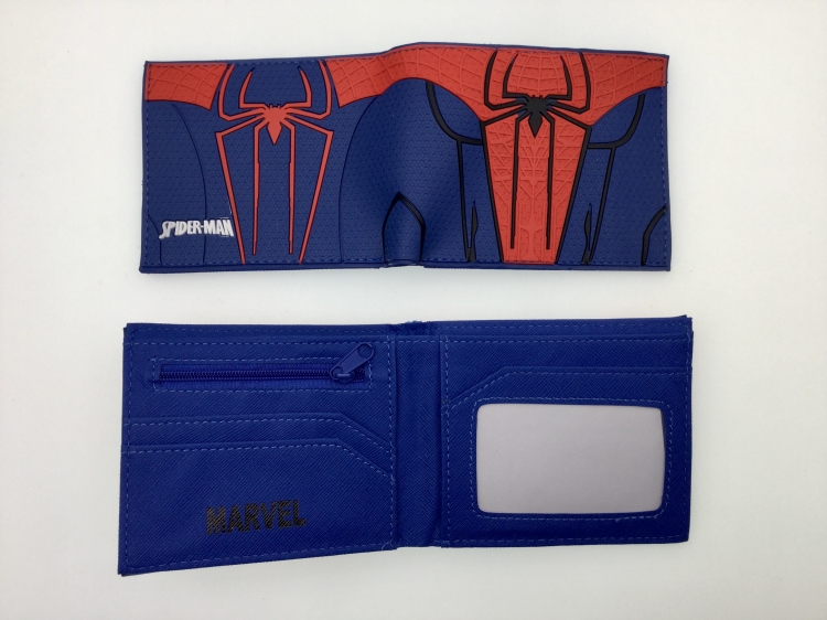 Spiderman Animation peripheral PVC plastic short half discount wallet wallet