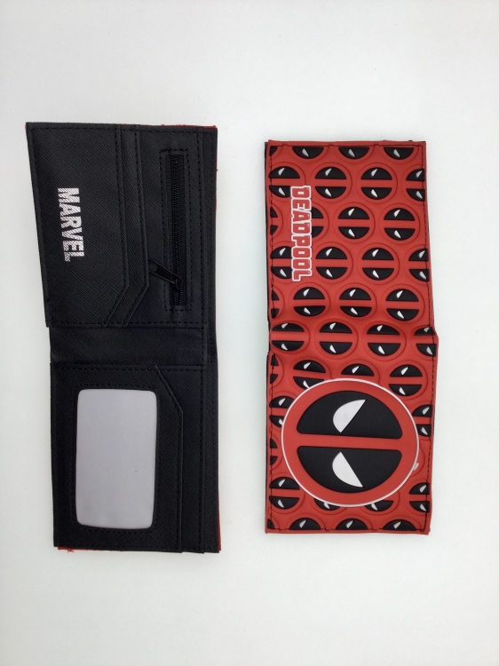 Deadpool Animation peripheral PVC plastic short half discount wallet wallet