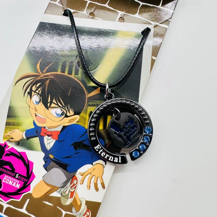 Detective conan Animation peripheral leather rope necklace pendant price for 5 pcs