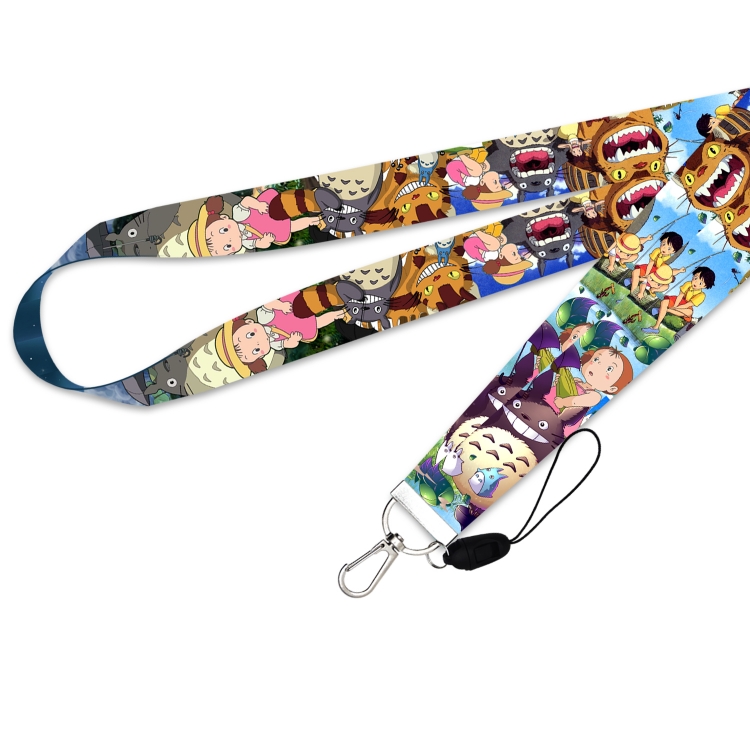 TOTORO Silver buckle long mobile phone lanyard 45cm price for 10 pcs