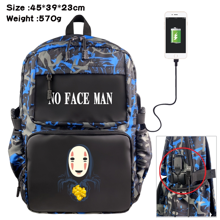 TOTORO Anime waterproof nylon camouflage backpack School Bag 45X39X23CM