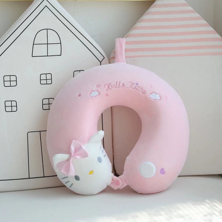 Hello Kitty Plush portable u-shaped pillow travel neck pillow nap pillow   price for 2 pcs