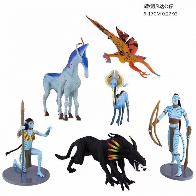 Avatar Bagged Figure Decoration Model  6-17cm a set of 6