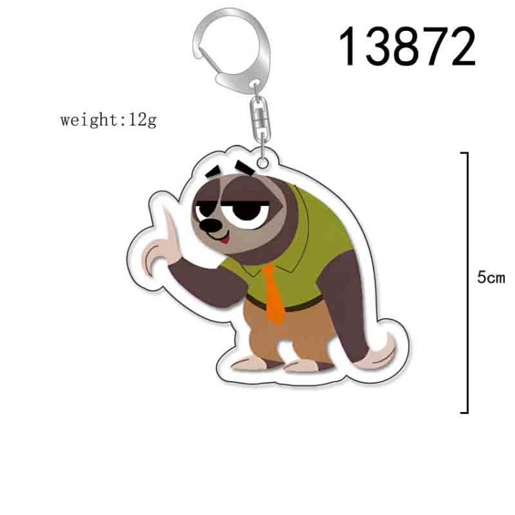 Zootopia Anime Acrylic Keychain Charm price for 5 pcs 13872