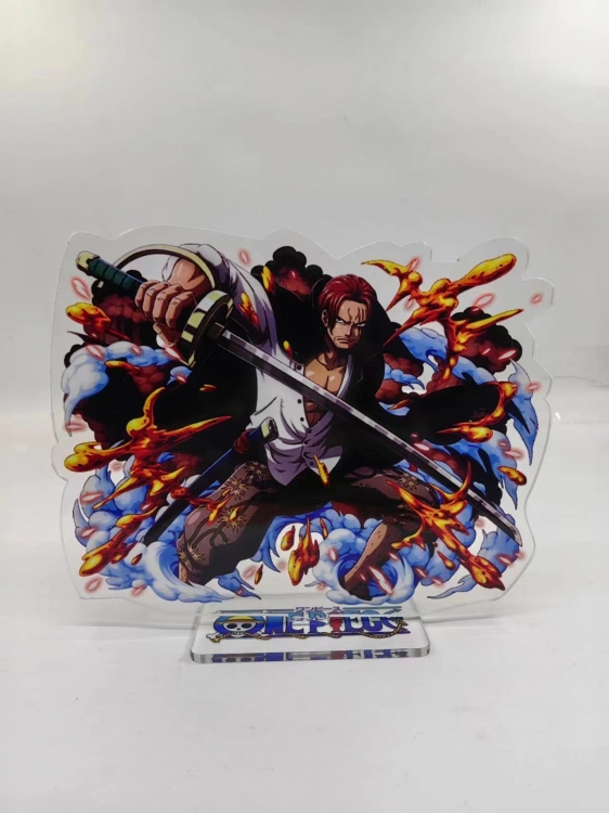 One Piece Anime Laser Acrylic Humanoid  keychain Standing Plates