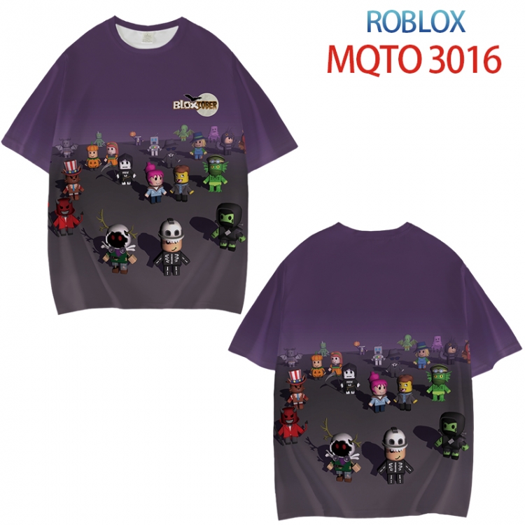 Robllox Full color printed short sleeve T-shirt from XXS to 4XL  MQTO016