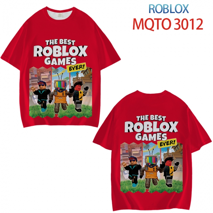 Robllox Full color printed short sleeve T-shirt from XXS to 4XL MQTO012