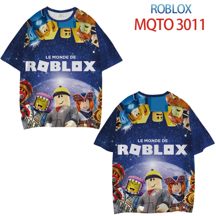 Robllox Full color printed short sleeve T-shirt from XXS to 4XL MQTO011