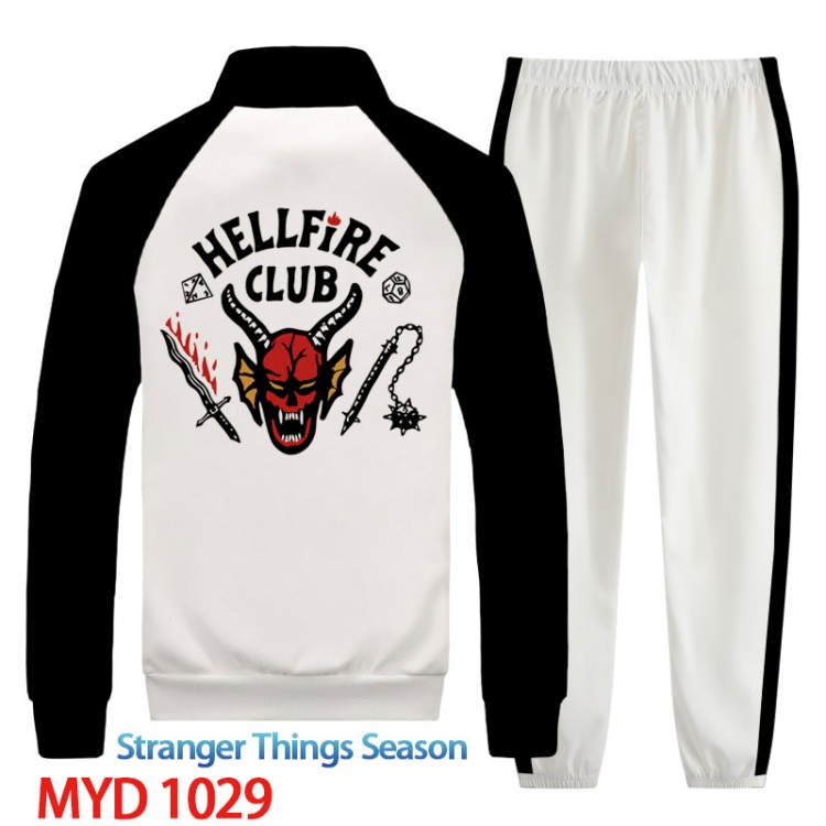 Stranger Things Anime peripheral long sleeved sweater sports suit from XS to 4XL MYD-1029