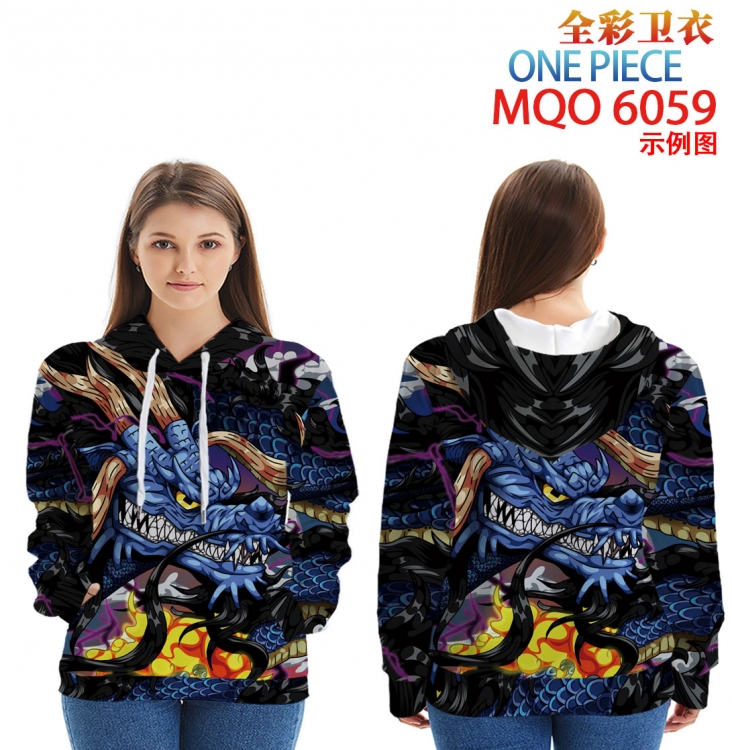 One Piece Long Sleeve Zip Hood Patch Pocket Sweatshirt from 2XS to 4XL  MQO 6059