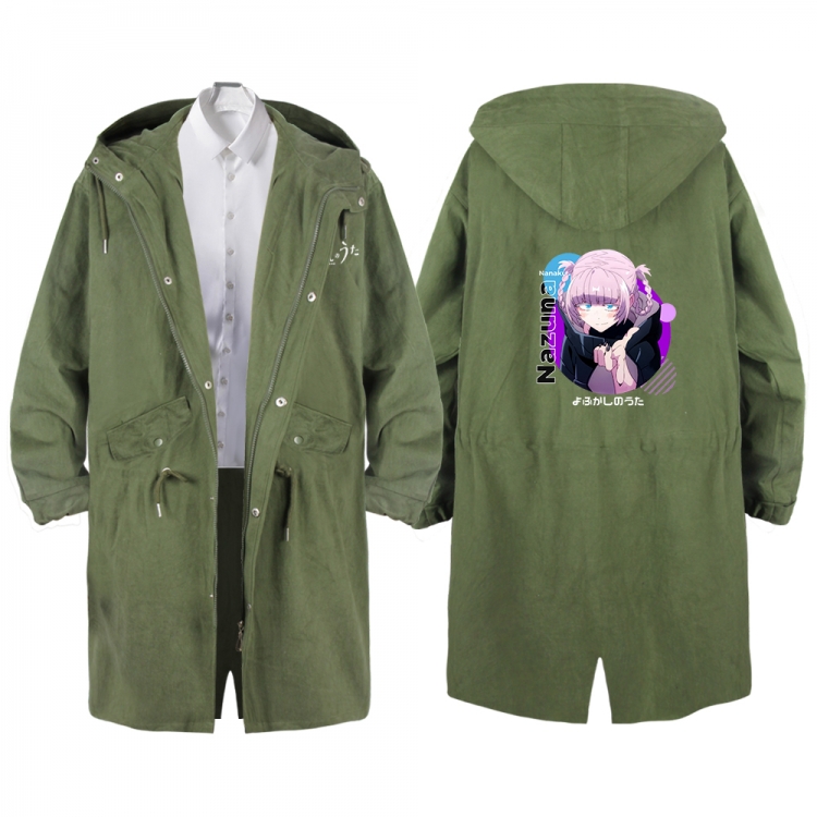 Call of the Night Anime Peripheral Hooded Long Windbreaker Jacket from S to 3XL