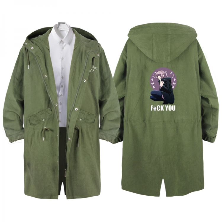 Call of the Night Anime Peripheral Hooded Long Windbreaker Jacket from S to 3XL