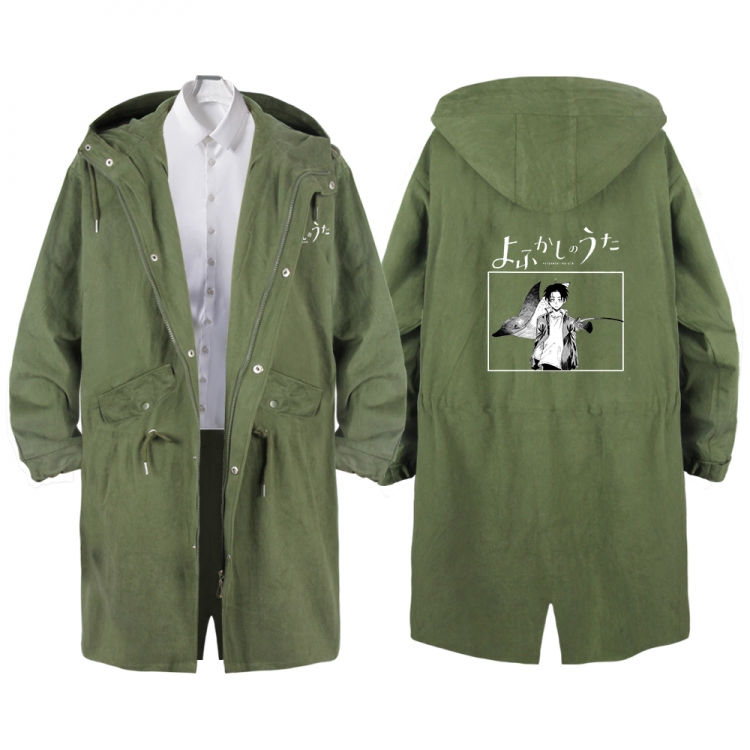 Call of the Night Anime Peripheral Hooded Long Windbreaker Jacket from S to 3XL