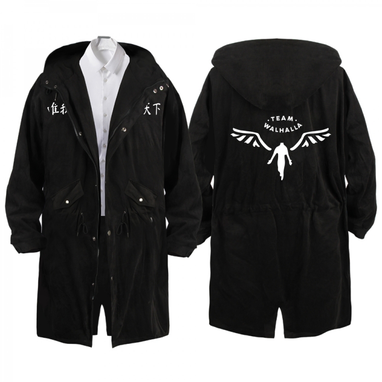Tokyo Revengers  Anime Peripheral Hooded Long Windbreaker Jacket from S to 3XL