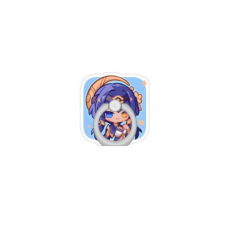Genshin Impact Anime Peripheral Acrylic Ring Buckle Phone Holder price for 5 pcs