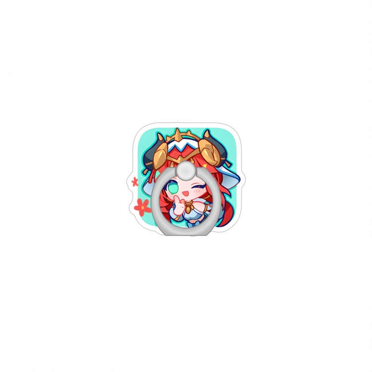 Genshin Impact Anime Peripheral Acrylic Ring Buckle Phone Holder price for 5 pcs