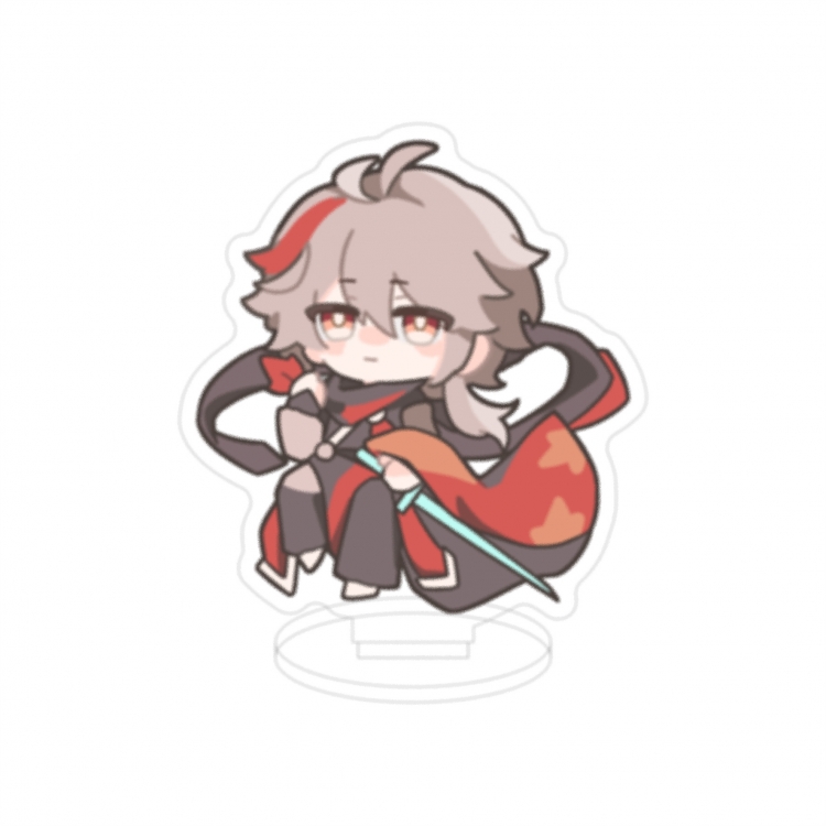 Genshin Impact Double layer Anime characters acrylic Standing Plates Keychain 10cm