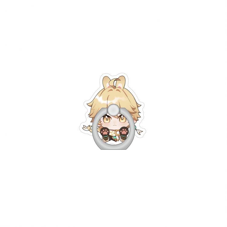 Genshin Impact Anime Peripheral Acrylic Ring Buckle Phone Holder price for 5 pcs